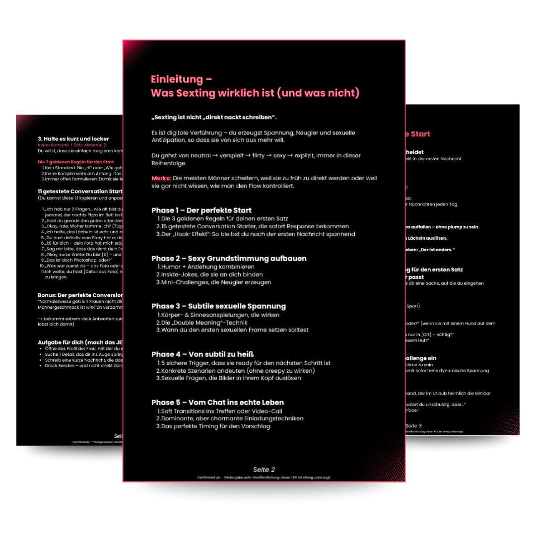Das Sexting PlayBook™️ - "Vom Chat ins Bett"